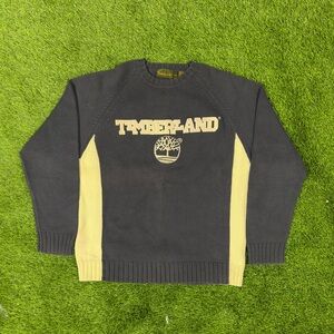 Timberland Sweatshirt Big Embroidered Logo Vintage - Size Large